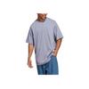 Adidas Solid Color Crew Neck Loose Short Sleeve T-Shirt Men Tops Silver-Gray Violet IC4103