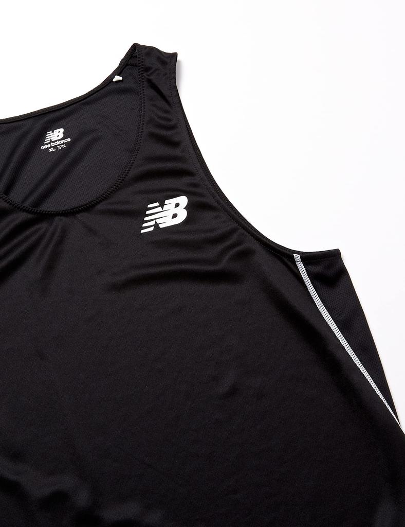 New Balance Racing Shirt Sleeveless Dry Breathable Tank Top for M (JMTR9052) Quick-Drying Men, Black,