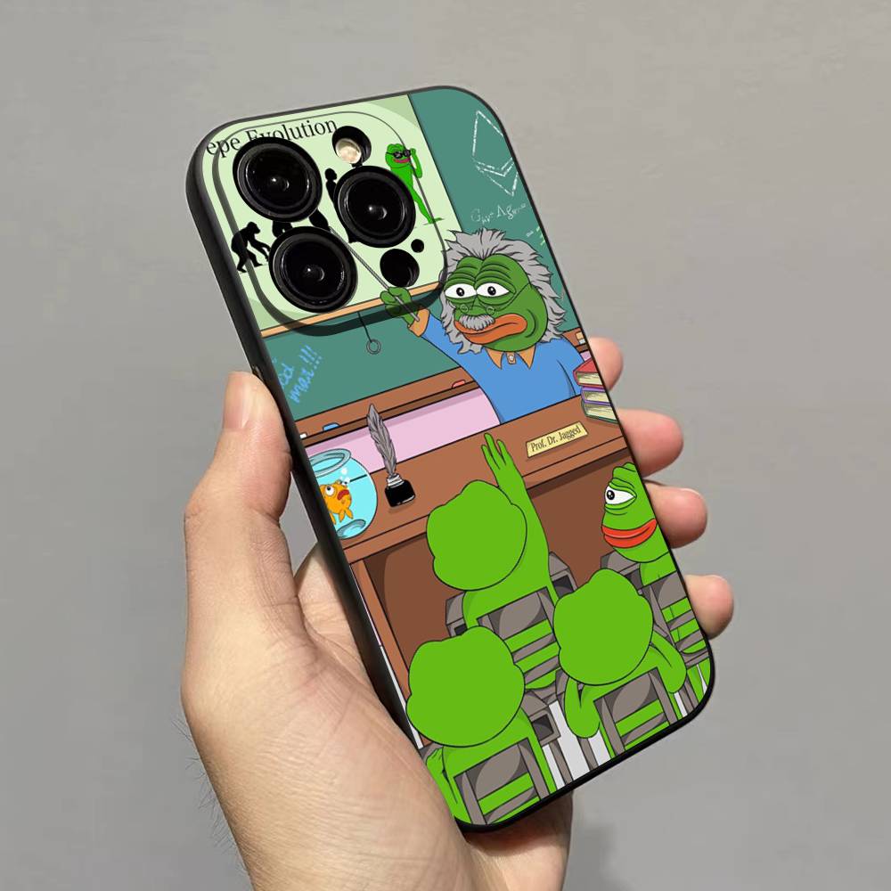 Traurige Frosch Pepe Handyhülle Für iPhone 17 16 15 14 11 12 13 Mini Pro XS Max Plus Hülle Schale