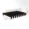 10PCS Clothes Hangers with Adjustable Clips 4 Color Options Space Saving for Travel Home Wardrobe Clothing Organizer