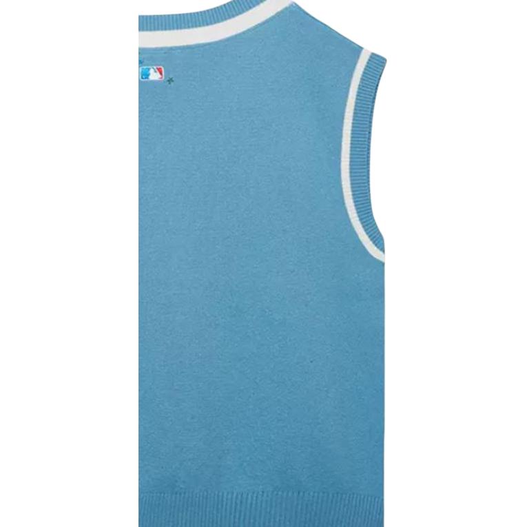 New Era MLB Striped Pullover V-Neck Vest Unisex Vests Light-Blue 13789092