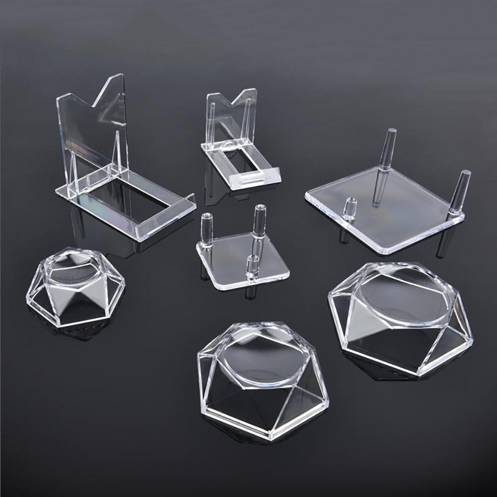 1-10Pcs Cube Transparent Plastic Box Cat Mineral Box Mineral Label Box Mineral Crystal Specimen Display and Collection Box