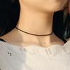 Marchio di moda Semplice Perline Nere Collana Corta Gioielli Femminili Donne Choker s Bijoux Femme Signore Festa 2024