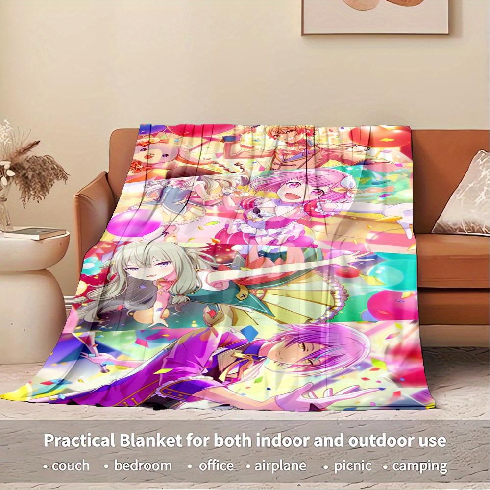 

1pc rui kamishiro Flannel Blanket - Lightweight Soft for All Seasons, Ideal for Couch, Office, Bed, Travel, Camping - Unique Gift, Contempor 150x180cm