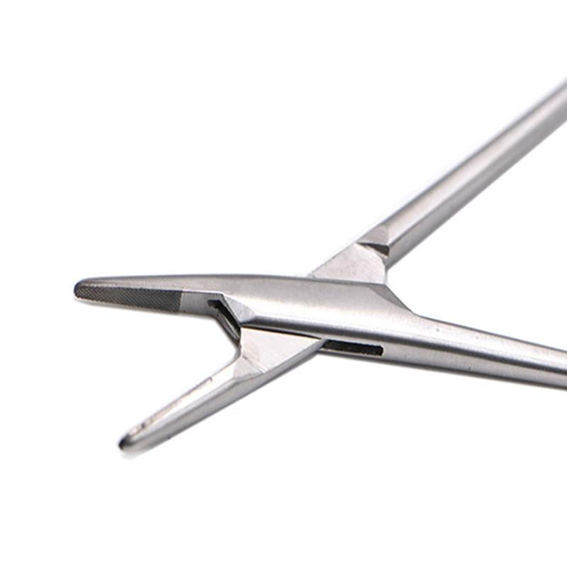 Needle Holder Pliers Mosquito Tweezer Gold Dental Surgical Instrument For Dental Forcep 12.5Cm/14Cm/15Cm/16Cm Oral Instruments