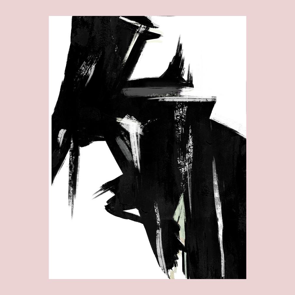 

Черные абстрактные настенные постеры картины винтажный скандинавский декор холст интерьерные картины гостиная украшение для дома 20x30cm