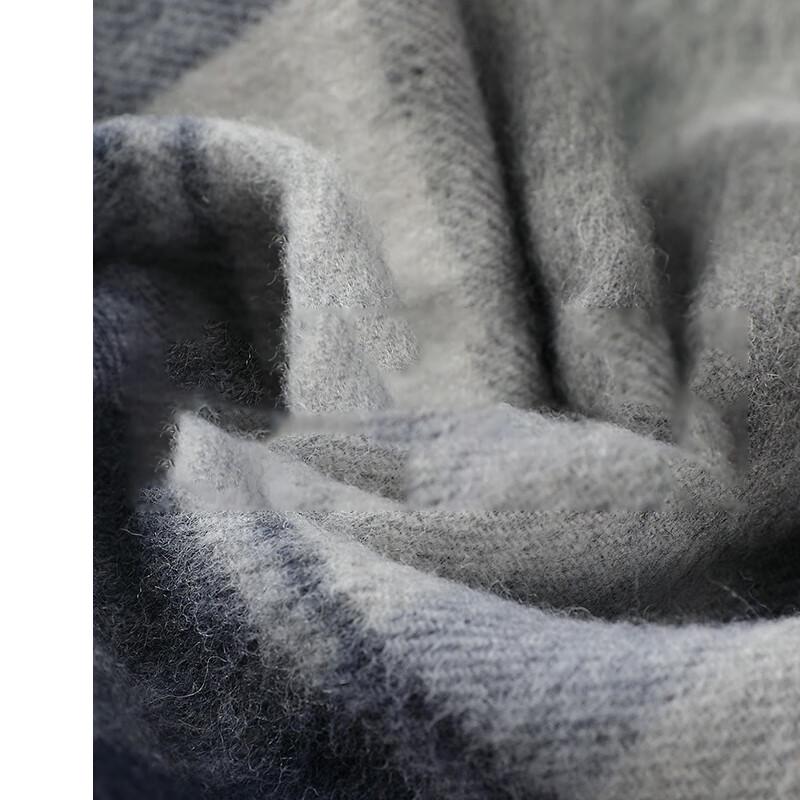 JIUMU Herren Winter Schal aus reiner Wolle