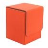 Magnetic Card Box Holds 100 Cards Scratch Resistant PU Leather Game Card Storage Case Vertical