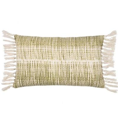 Yard Sono Ink Fringed Abstract Cushion Cover