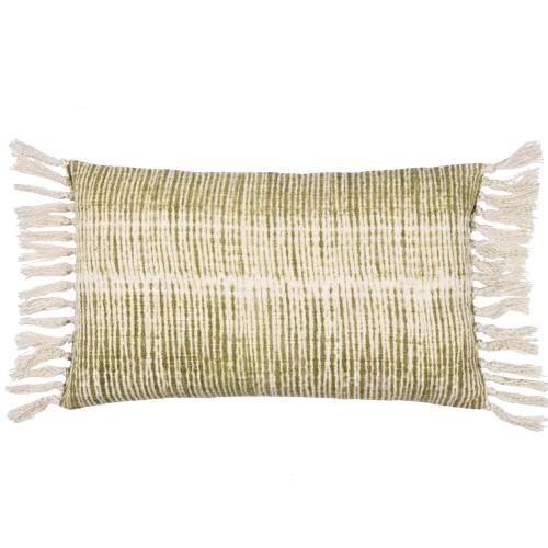 Yard Sono Ink Fringed Abstract Cushion Cover