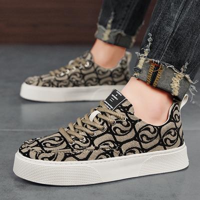 Woman Sneakers Color Matching Shallow Mouth Vulcanized Shoes Lace-up Comfortable Casual Shoes For Unisex
