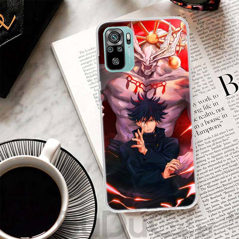 Kaisen J-Jujutsu Fushiguro Megumi Cover For Xiaomi Redmi Note 14 13 12S 12 11 Pro Plus Phone Case 11S 10S 10 11E 11T + 9S 9 Prin