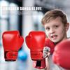 2Pcs Kids Boxing Gloves PU Leather Training Gloves Breathable Fighting Mitt Thai  Taekwondo Mitts Professional for Punching Bag