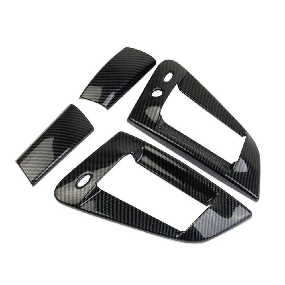 Carbon Fiber Look Exterior Door Bowl Handle Trim Cover For Nissan 370Z 2009-2020