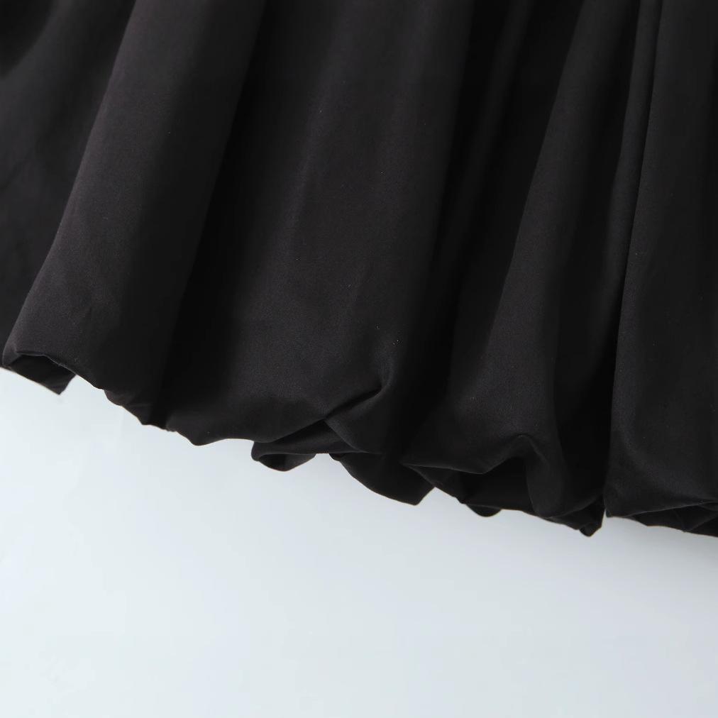 Autumn European & American Style Sleeveless Waist-Slimming Short Dress