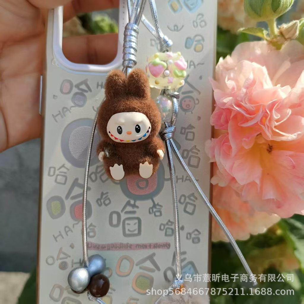 Sitting Hairball Cute Grain Trendy Play Bag Mini Pendant Ornament Keychain