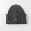 Classic Smiley Face Wool Knit Hat - Thickened, Unisex, European & American Style