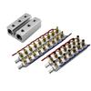 46x94mm G1" In G3/8" Out 2 Rows X 2-16 Ways Water Confluencer Board Mainfold Block Splitter for Injection Molding Machine
