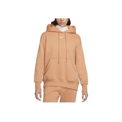 Športové oblečenie Phoenix Fleece Logo Voľná Športová Mikina Dámska mikina Jantárovo-Hnedá DQ5860-225