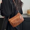 Fashionable Women's Shoulder Bag PU Leather Small Square Bag Retro Crossbody Bag Suitable for Daily Use Shopping Commuting