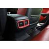 For Dodge Challenger 2015-19 Red Carbon Rear Seat Air Vent Outlet AC Frame Cover