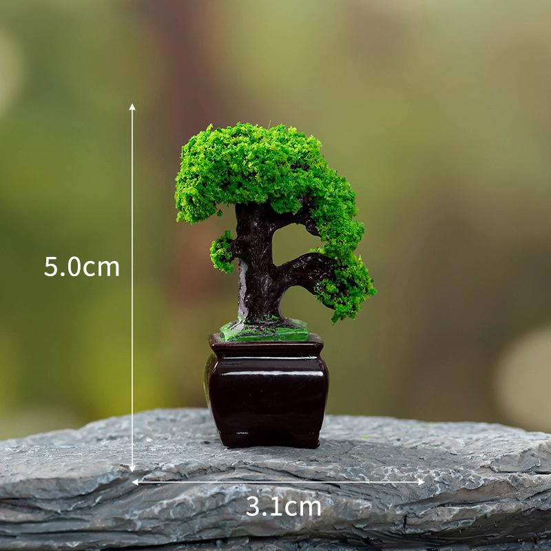 Domeček pro panenky Mini Simulovaný model zelených rostlin Diy Domeček pro panenky Domácí zahrada Venkovní výzdoba
