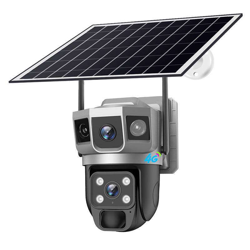 V380 Solar-Powered 4G Outdoor Camera with Dual-Light Night Vision and Low Power Consumption