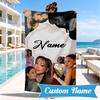Custom Name Pink Heart Fashion Ayliva Heart In Space Adventure Microfiber Beach Towel, Lightweight for Summer Travel, Swimming Pool Fan Gift