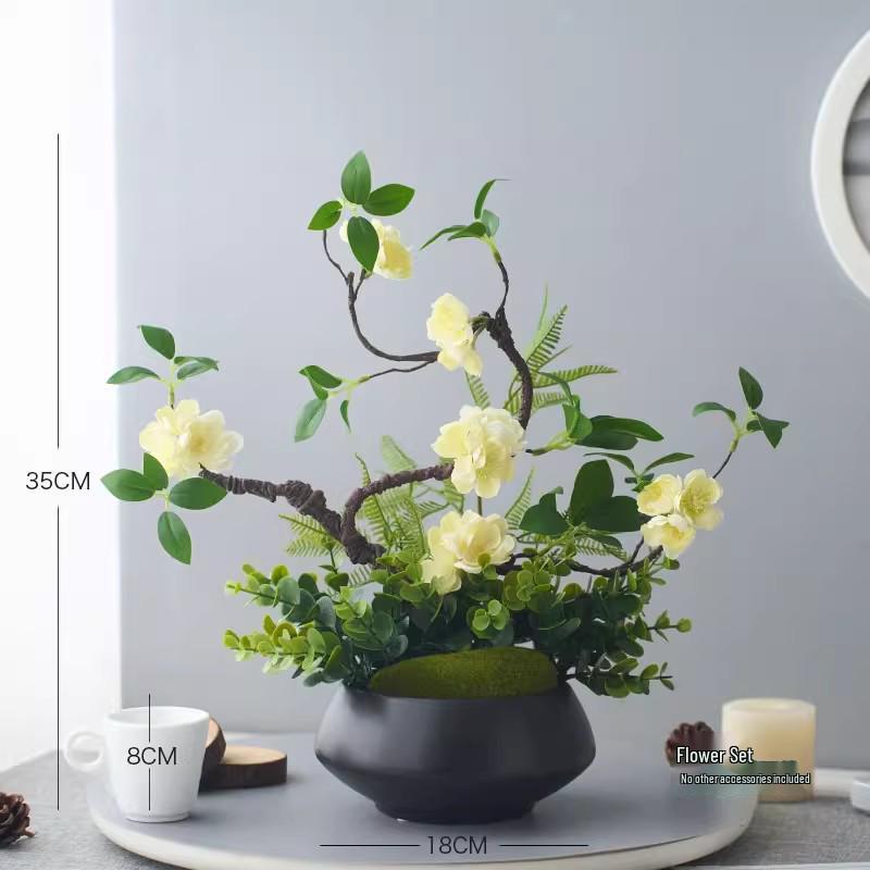 Nordic Modern Faux Flower Bouquet for Indoor Living Room or Dining Table Decor