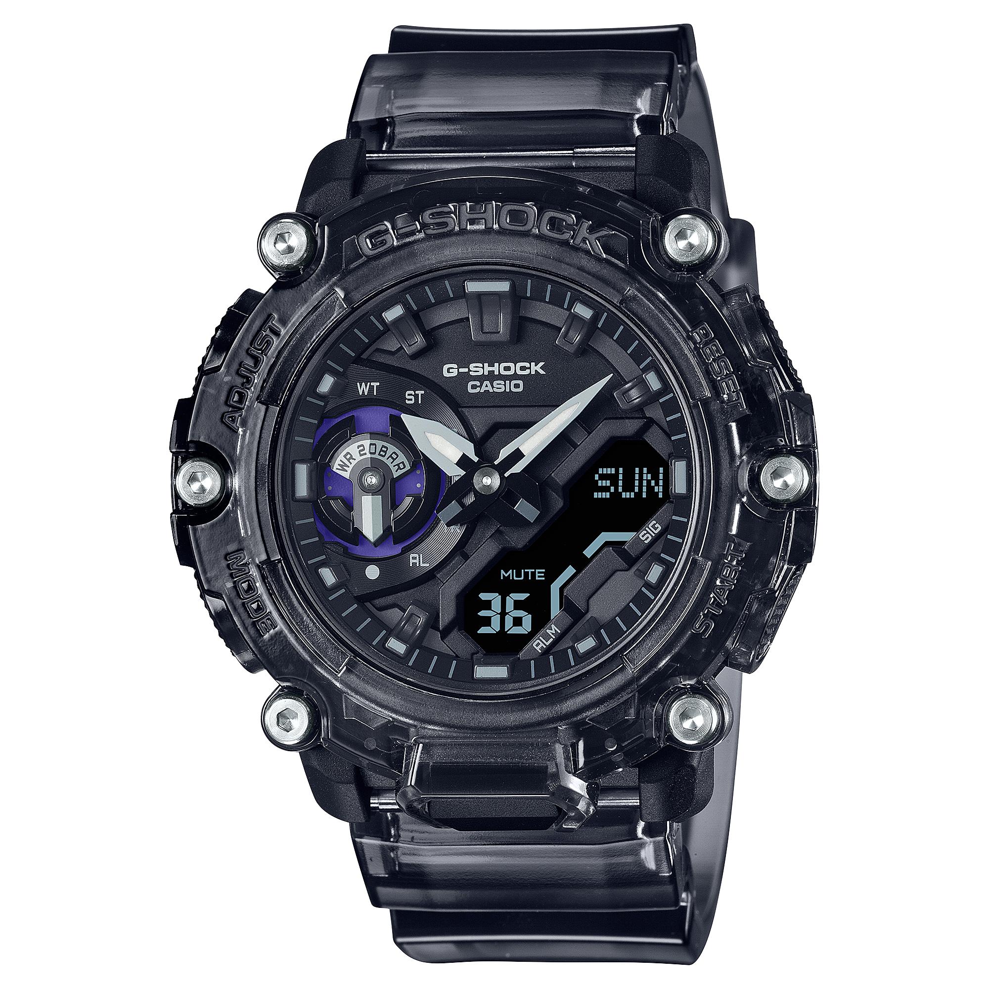 Casio Men s Resin 200M Water Resistant Digital Shock Resistant Quartz Watch GA-2200SKL-8A