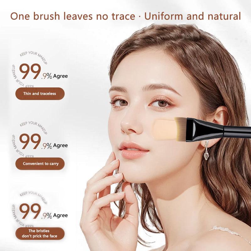 Ultra Thin Crescent Foundation Brush Face Contour Brush Color Palette Blending Foundation Cream Makeup Brushes Palette Kits