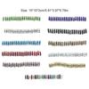 50 Pieces Rhinestone Rondelle with Large Hole Handmade Spacer Beads Crystal Multi-colors Loose Bead Bracelet Necklace