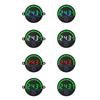 Battery Voltage Indicator Meter 12V/24V Power Level Monitoring Tool Easy Installation ABS Construction For Solar Systems