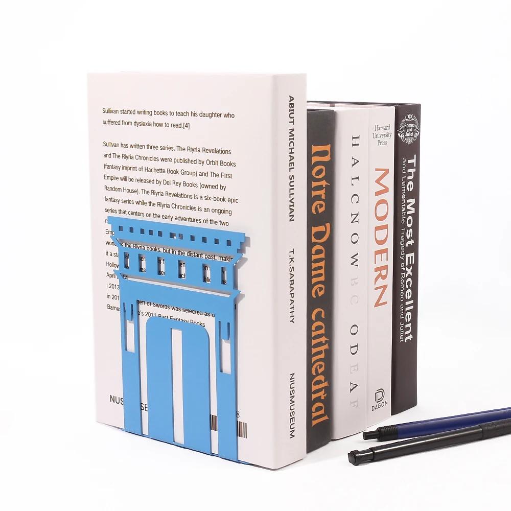Popular Building Exquisite Bookends Houses book Support Office Desk Decoration book Holder Retractable Creative Book Stand