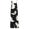 Women's Casual Jumpsuit Sleeveless Halloween Printed Cotton Jumpsuit