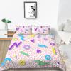 Abstract Geometric Pattern Digital Printing Quilt Cover Pillowcase Two Three Piece Set Polyester