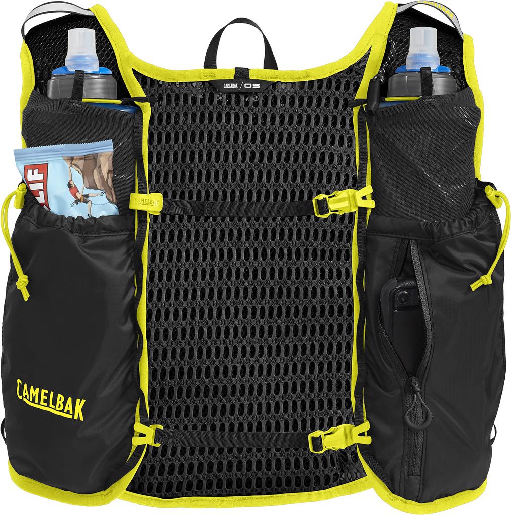 CAMELBAK Trail Running Vest Hydration 7L Black Bag, (1L),