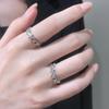 Charming Heart Luminous Adjustable Couple Rings - Perfect Gift for Girlfriend