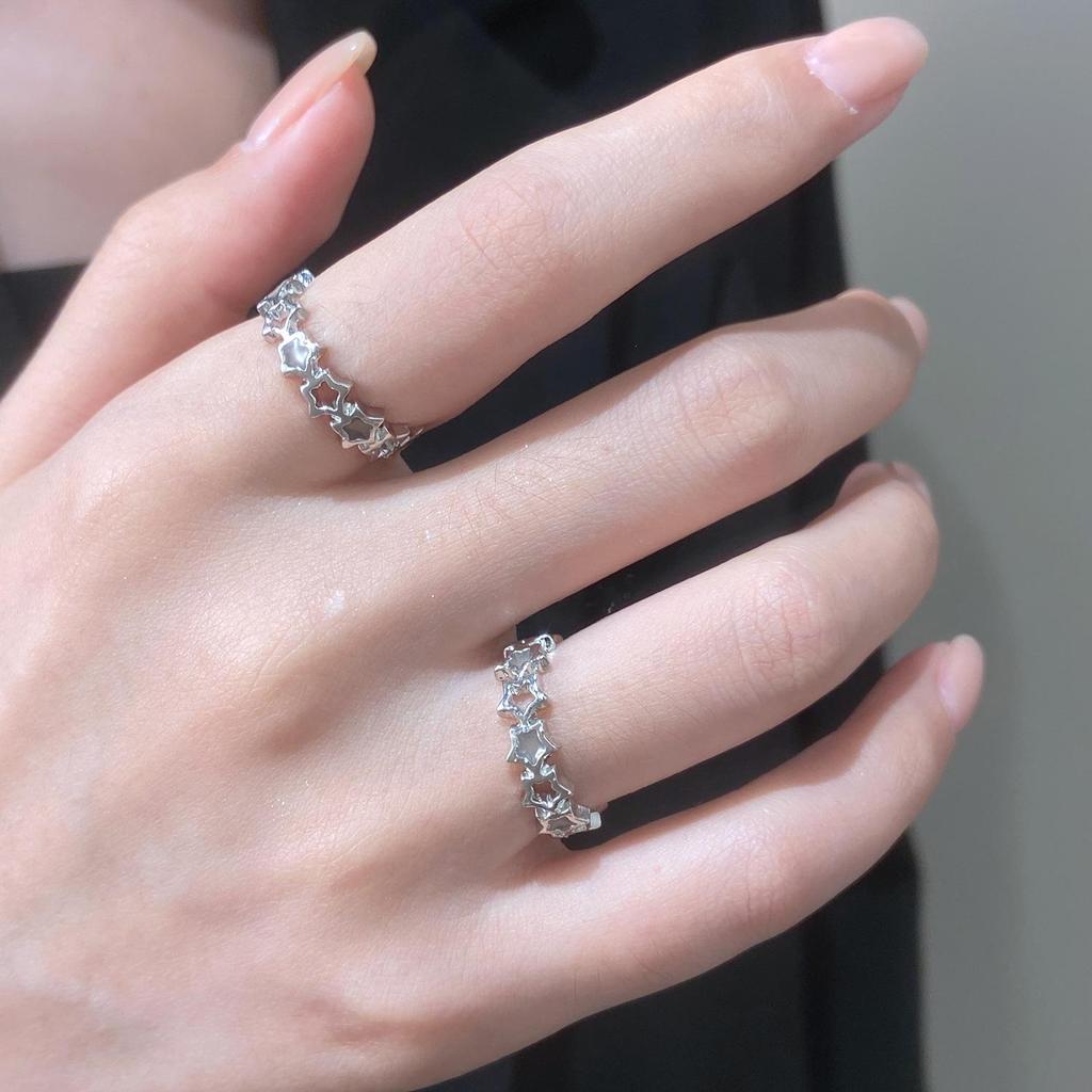 Charming Heart Luminous Adjustable Couple Rings - Perfect Gift for Girlfriend