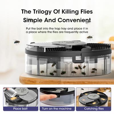 Electric Flies Killer Fly Trap Automatic Pest Catcher Fly Killer Pest Reject Control Repeller Indoor Outdoor Flycatcher Househol