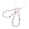 Clear Star Phone Lanyard Y2K Silver Beads Phone Chain Cell Phone Strap  Women Girl