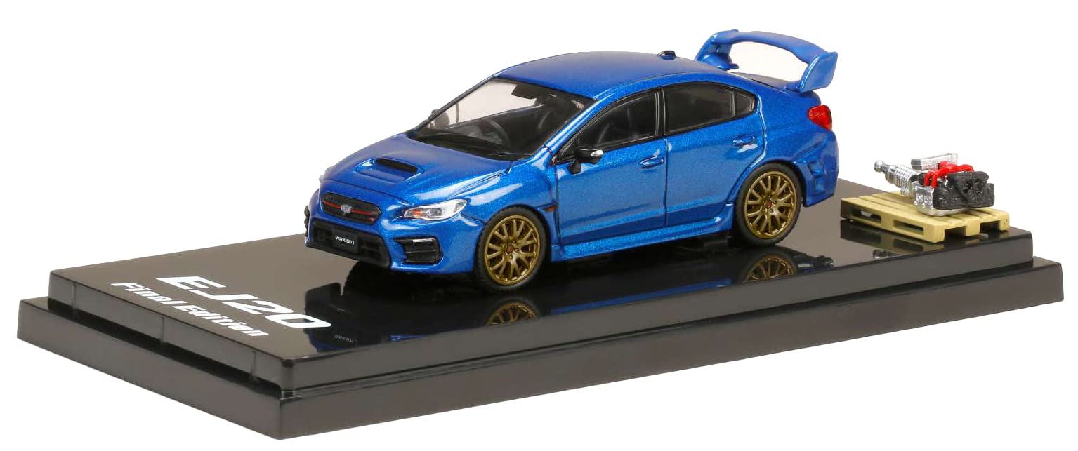

HJ64 Subaru WRX STI EJ20 FINAL EDITION Full Display Model Included WR Blue Pearl Finished Product HJ642021FBL 1/64 Package/Engine синий
