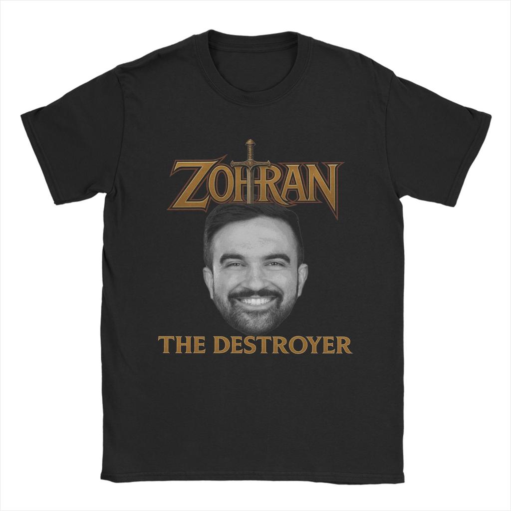 Heren Dames Gewoon een meisje dat van Zohran Mamdani houdt T-shirt Katoen Grafisch Bedrukt T-shirts Top Kleding