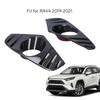 2Pcs Front Fog Light Lamp Covers Decorative Trims Carbon Fiber Style Fit for RAV4 2019‑2021