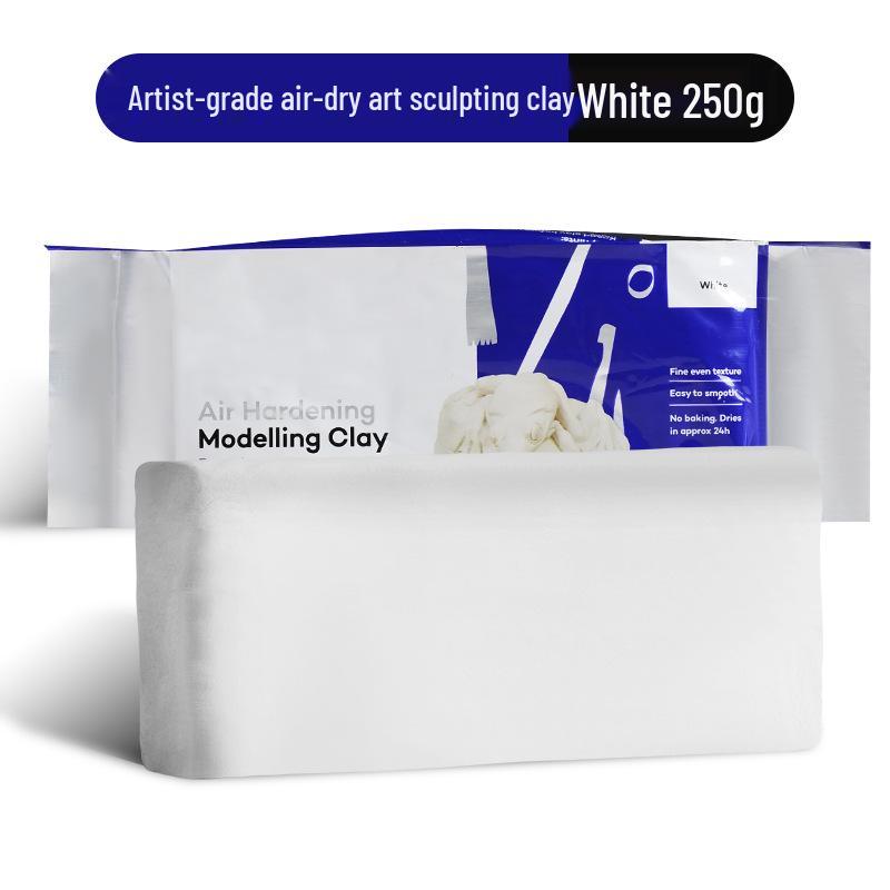 

Red & White Air-Dry Modeling Clay - 2kg: Natural, Soft, Unfired Mineral Clay for Pottery & Sculpture