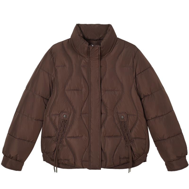 Fashion new cotton-padded clothes, winter cotton-padded clothes, stand-up collar, short cotton-padded jackets, versatile and thin women's jackets