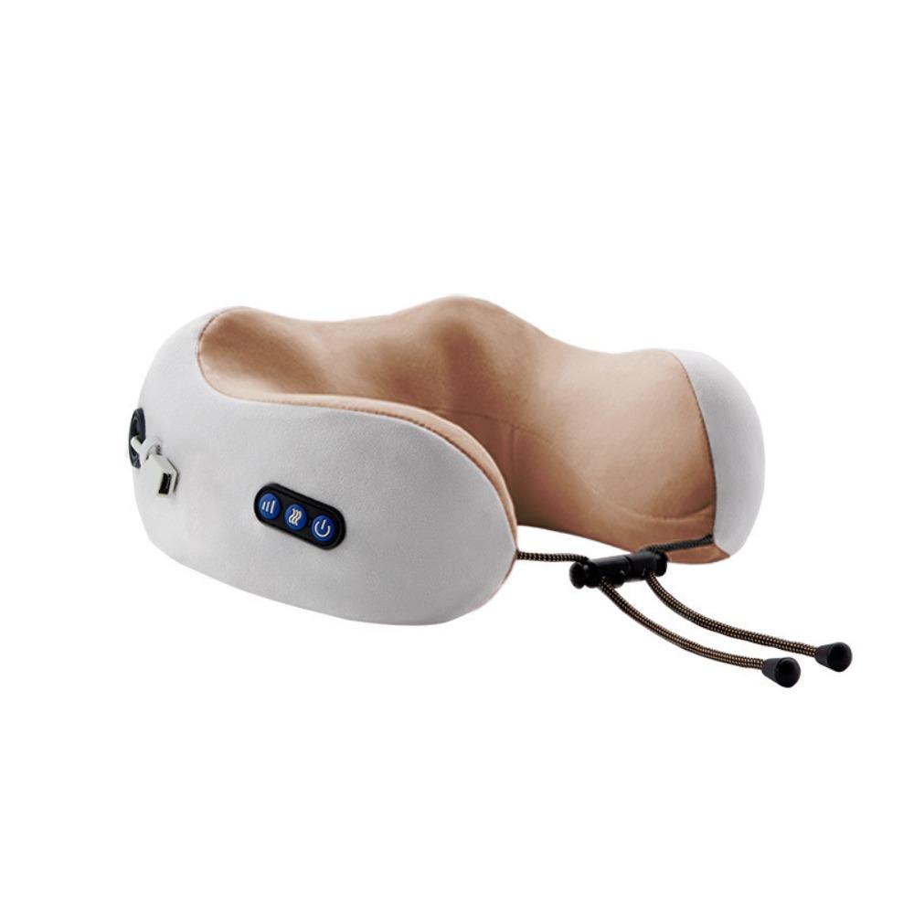 Heating Function Electric Neck Massager Vibration Massage Kneading Massage Pillow  Car Travel