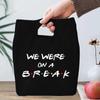 Bolsas de Almuerzo con Estampado de Friends Central Perk para Mujeres Hombres Bolsas Tote Portátiles Aisladas Serie de TV Friends Bolsas Térmicas para Alimentos Eco para Niños