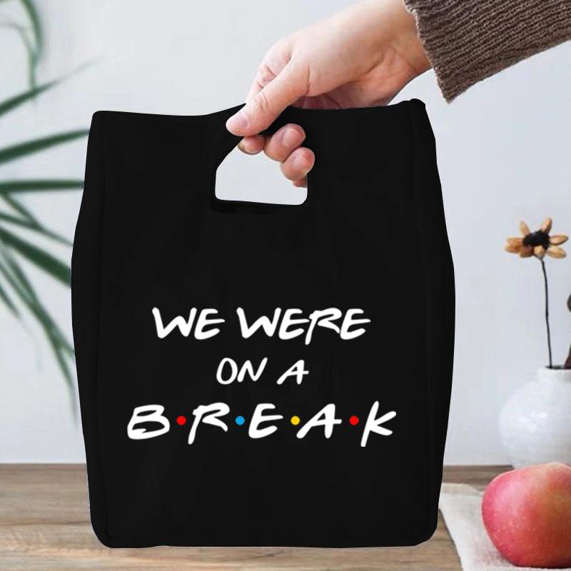 Bolsas de Almuerzo con Estampado de Friends Central Perk para Mujeres Hombres Bolsas Tote Portátiles Aisladas Serie de TV Friends Bolsas Térmicas para Alimentos Eco para Niños