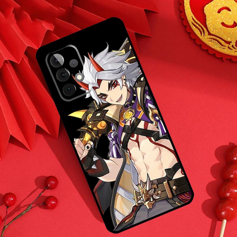 Arataki Itto Genshin Impact Case For Samsung Galaxy M15 M55 M31 M13 M11 M12 M14 M06 M16 M36 M56 M53 M32 M52 M35 M34 M54